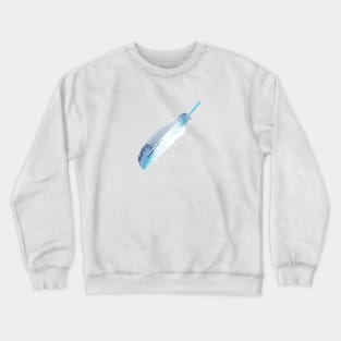 Blue feather Crewneck Sweatshirt